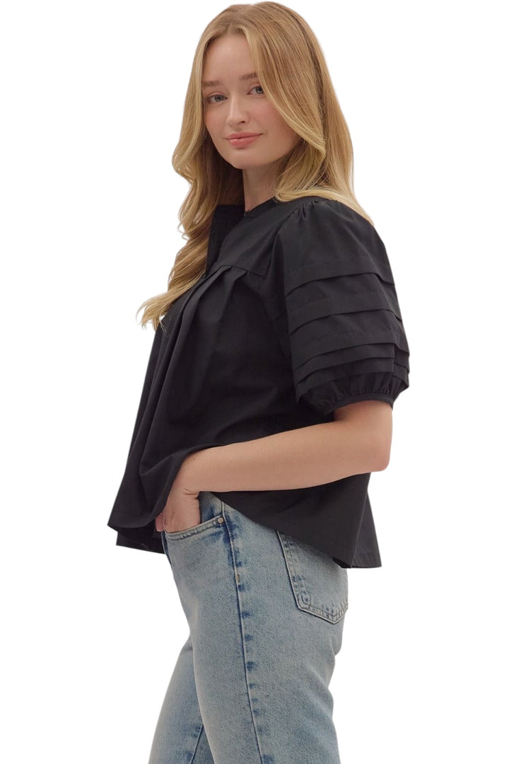 Ward Pintuck Sleeve Top