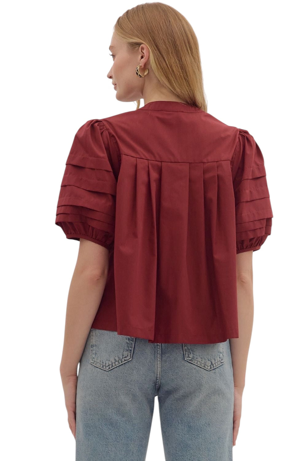 Ward Pintuck Sleeve Top
