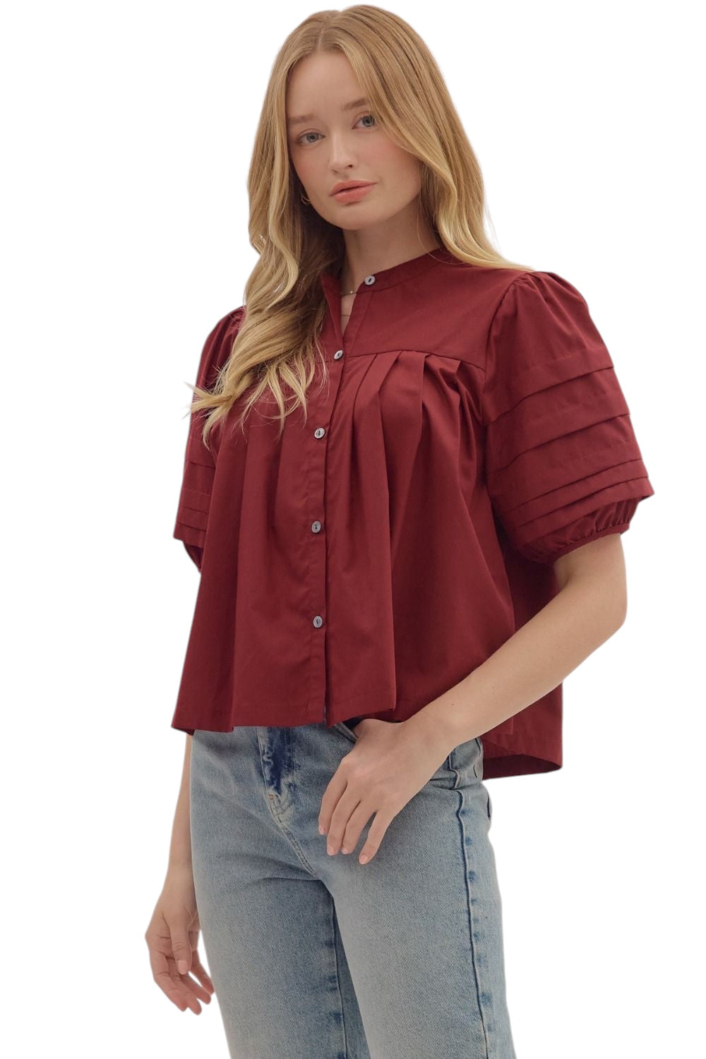 Ward Pintuck Sleeve Top