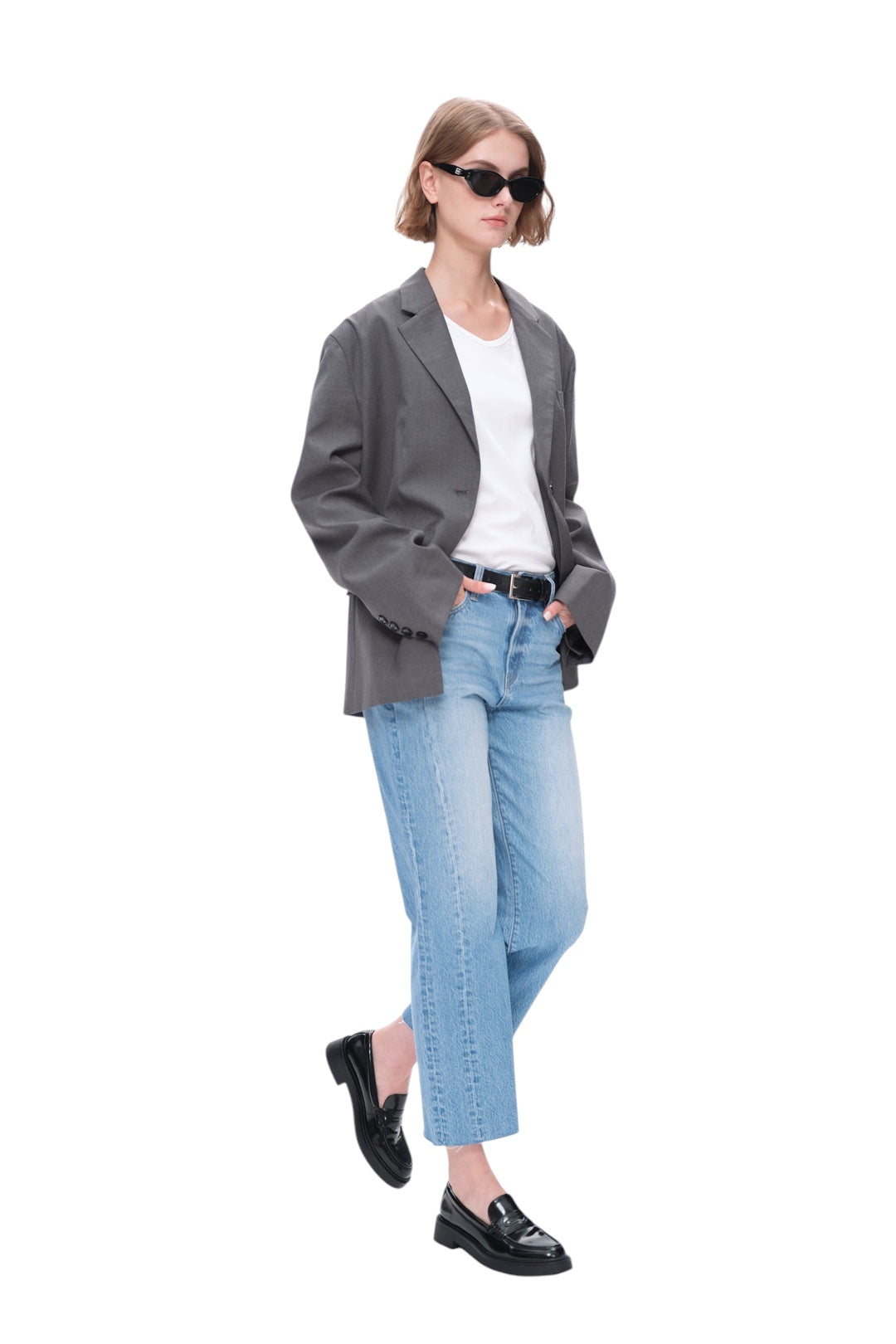 High Rise Relaxed Straight Bayeas Jeans
