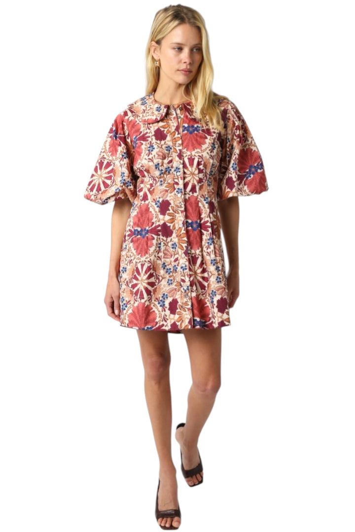 Nina Floral Balloon Dress