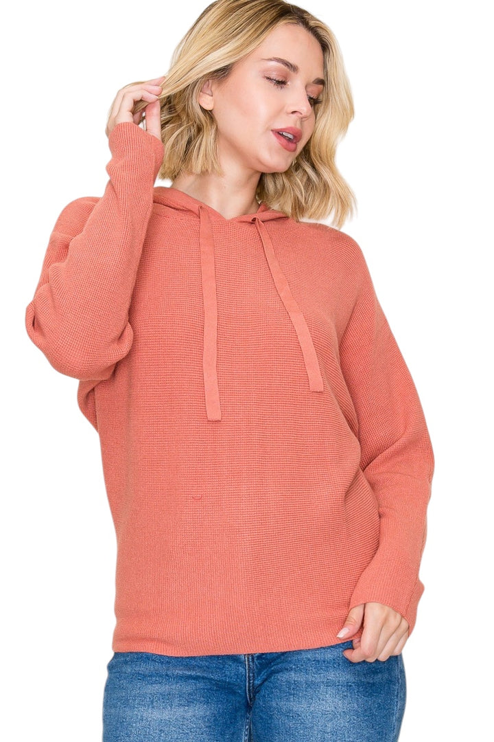 Weller Waffle Hooded Pullover