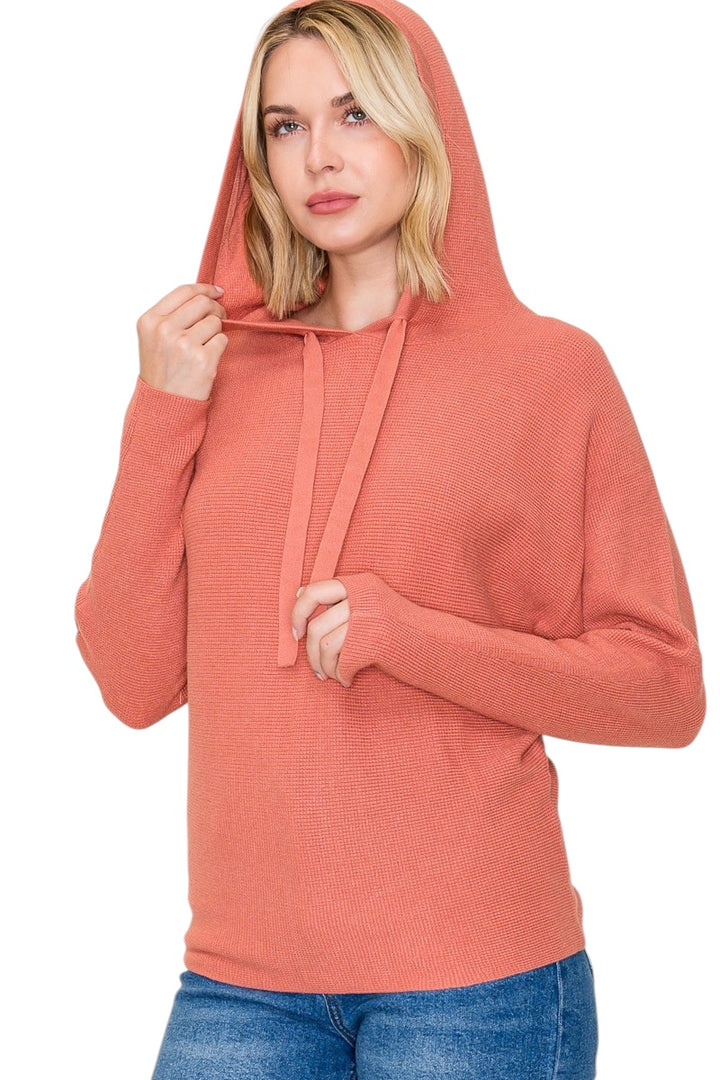 Weller Waffle Hooded Pullover