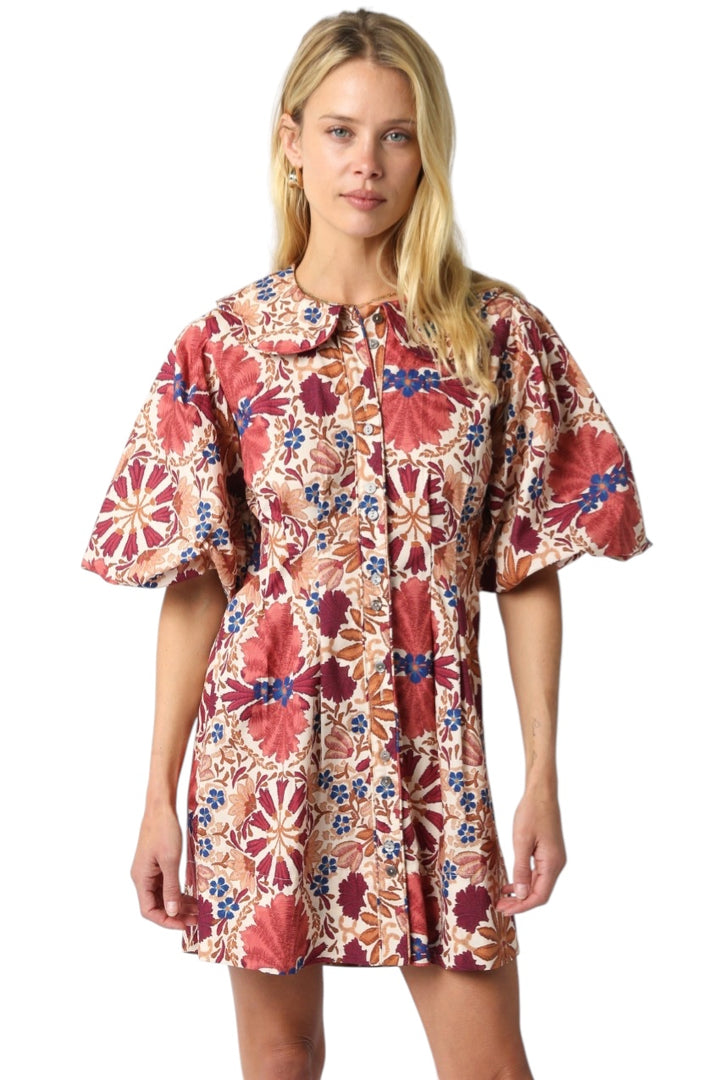 Nina Floral Balloon Dress
