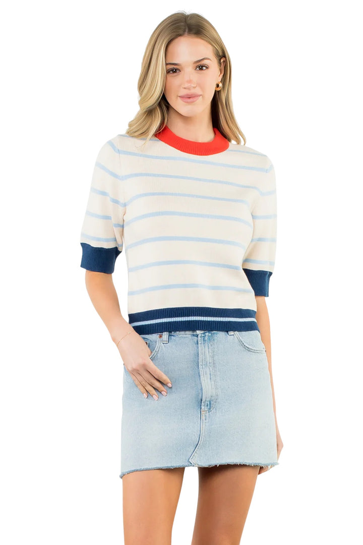 Foster Striped Knit Top