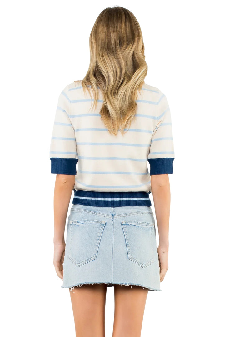 Foster Striped Knit Top