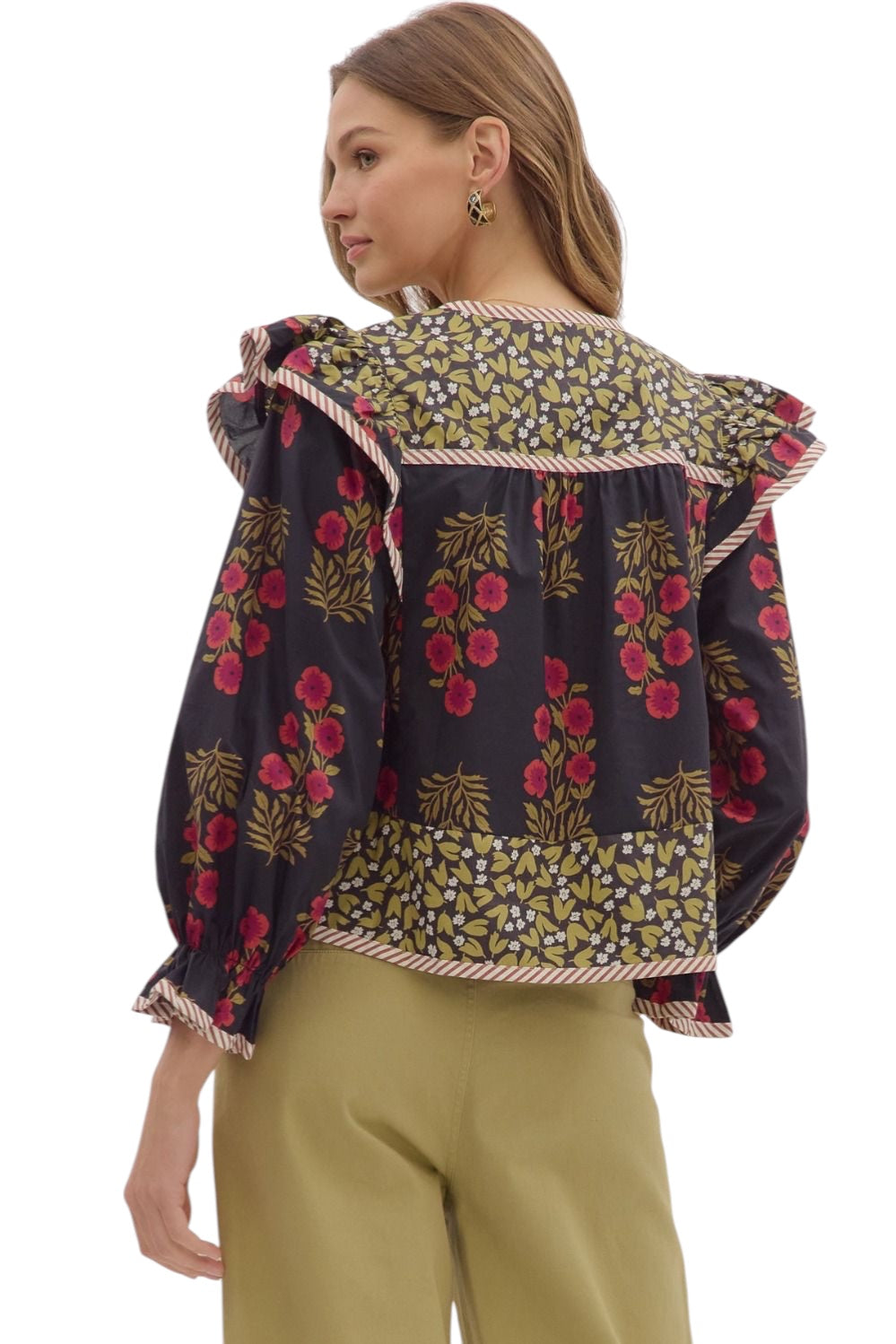 Colson Mixed Print Top
