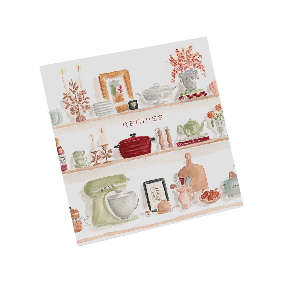 Kitchen Shelves Recipe Binder