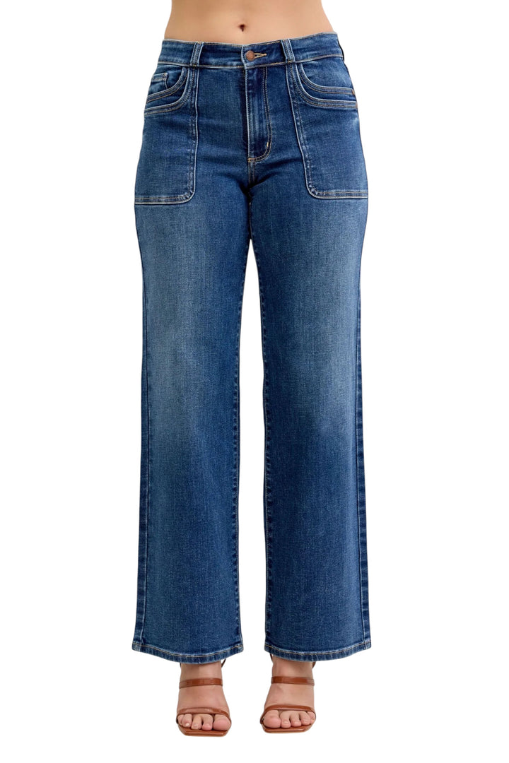 Straight Double Pocket Judy Blue Jeans