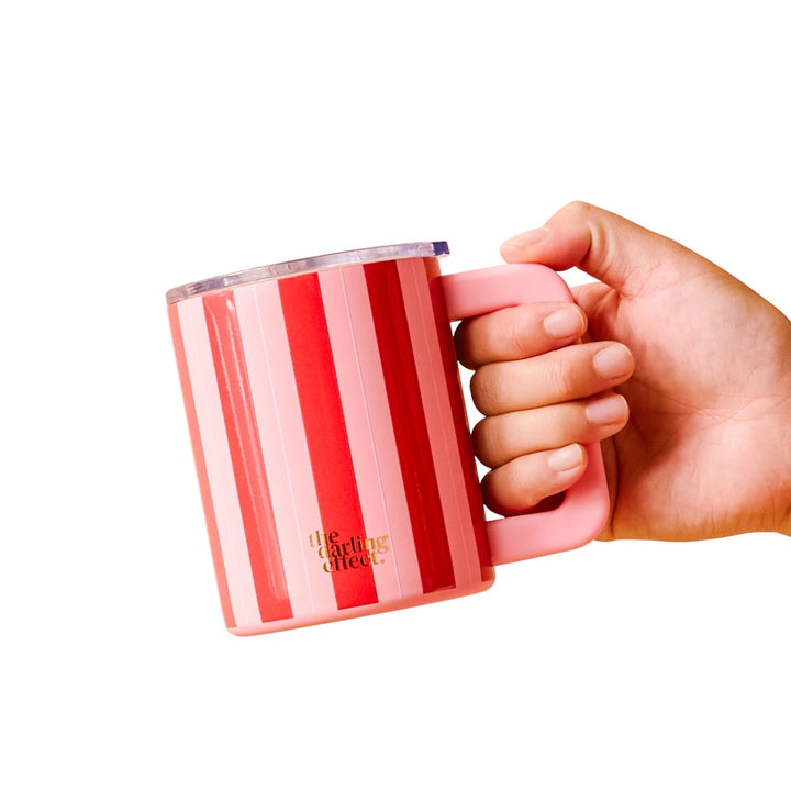 Peppermint Stripes Insulated Mug