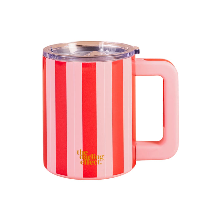 Peppermint Stripes Insulated Mug