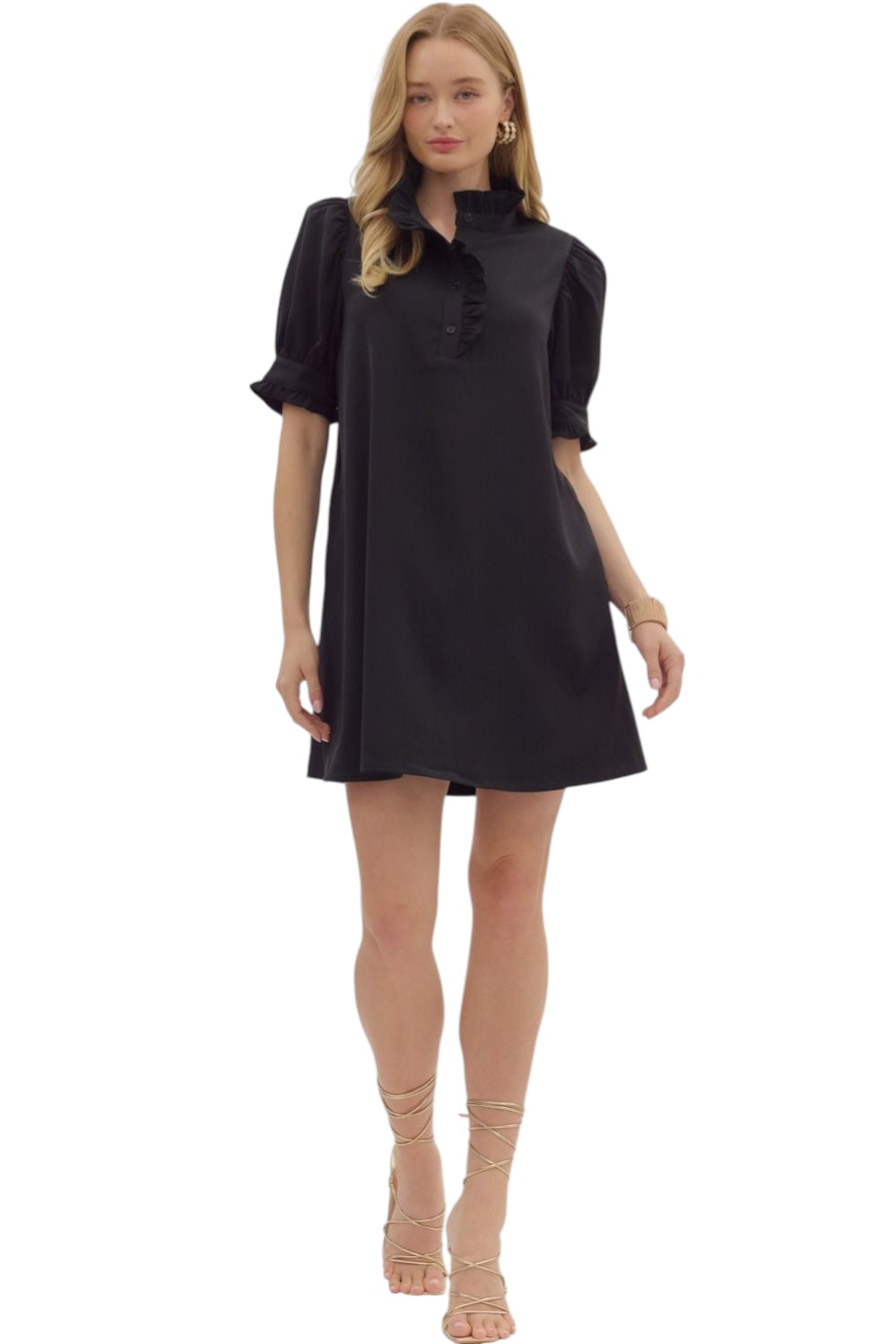 Olson Puff Sleeve Mini Dress