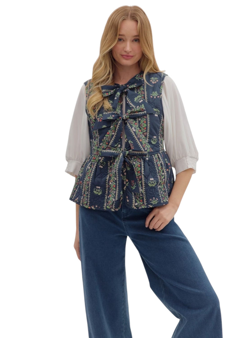 Leigh Front Tie Vest