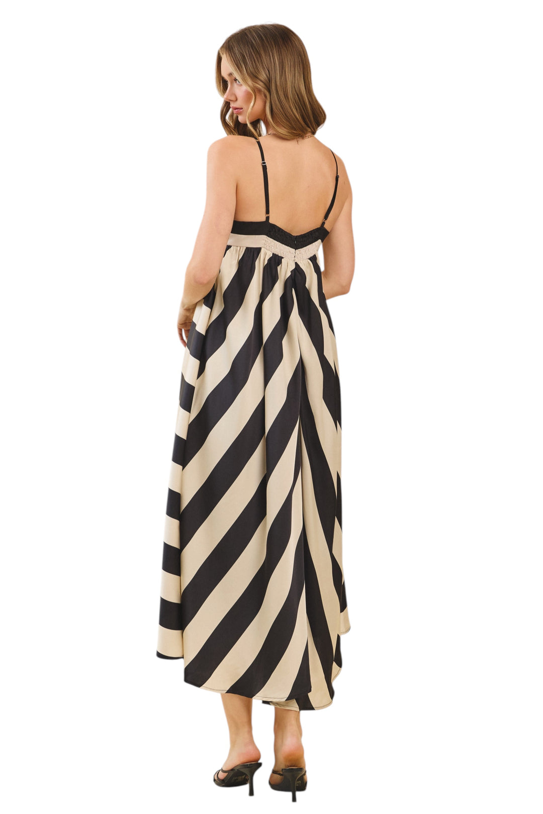 Simmons Striped Maxi Dress