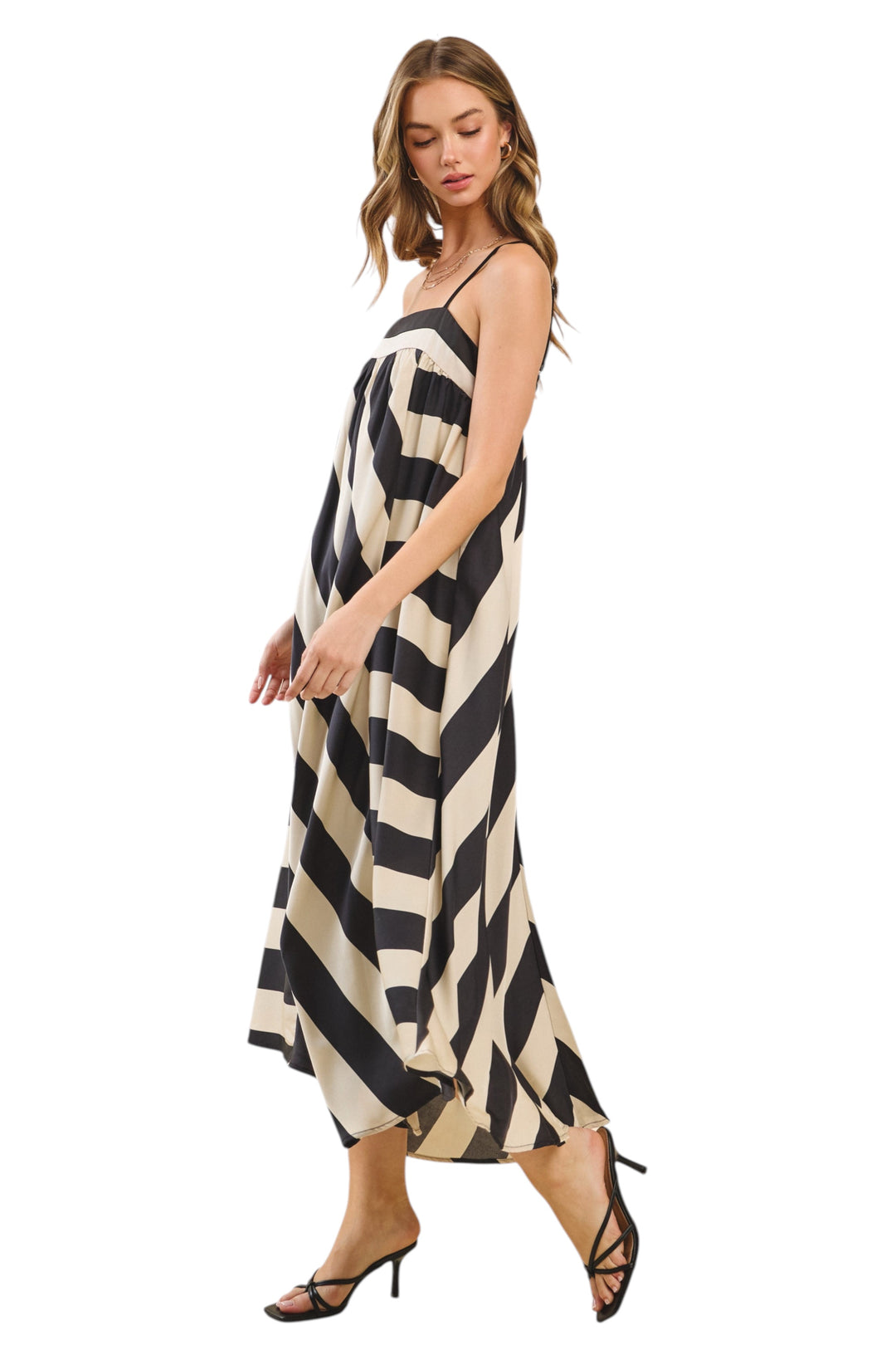Simmons Striped Maxi Dress