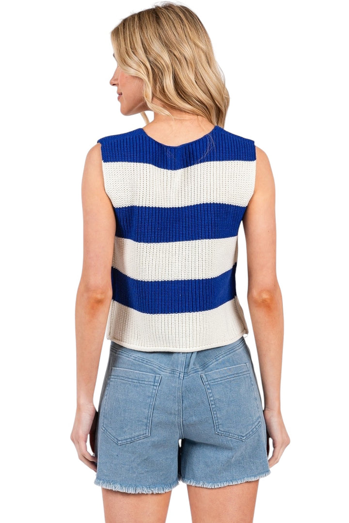 Calvin V-Neck Sleeveless Sweater