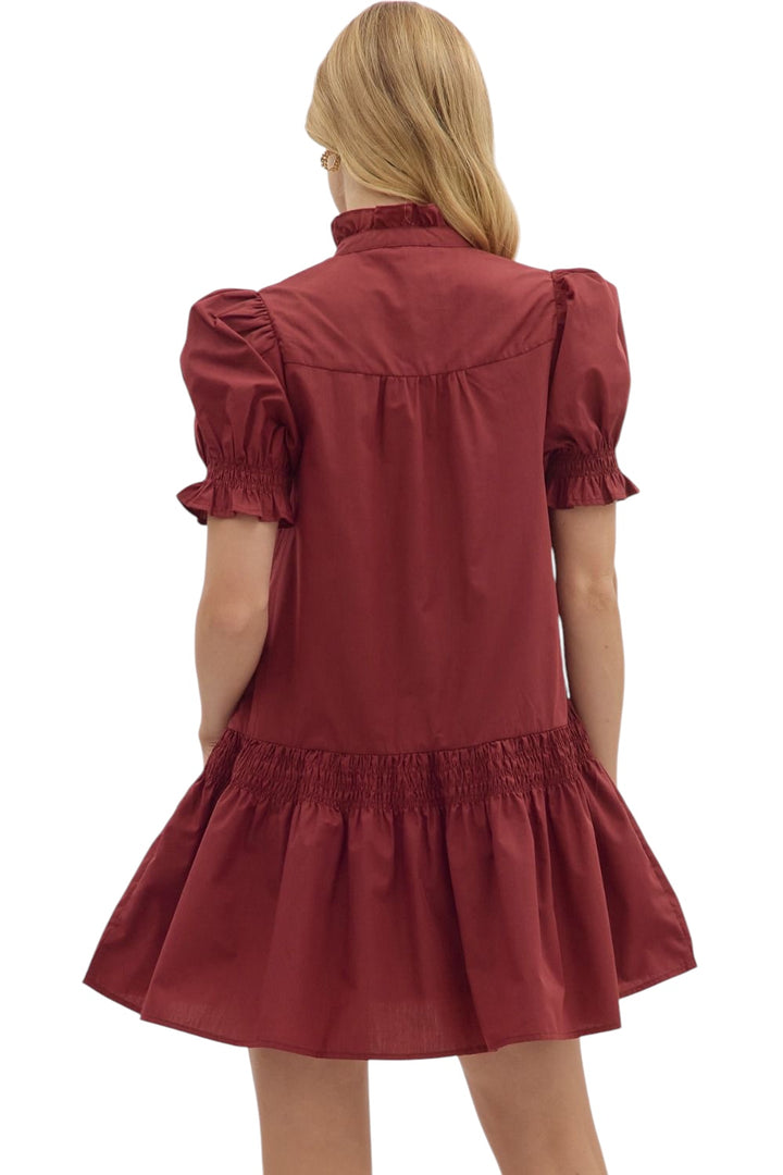 Gilmore Puff Sleeve Mini Dress