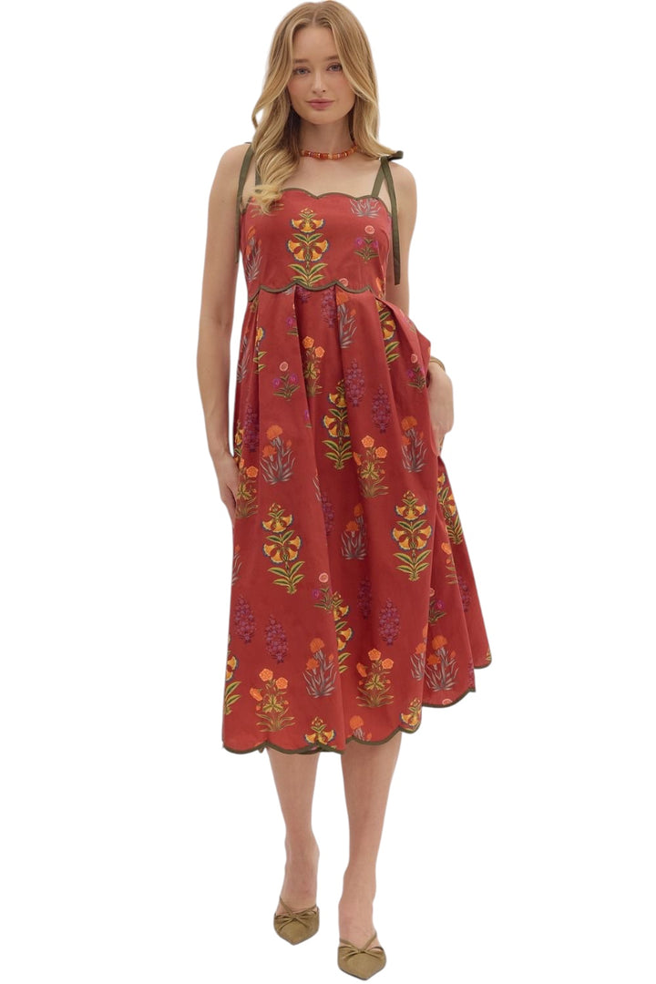 York Floral Midi Dress