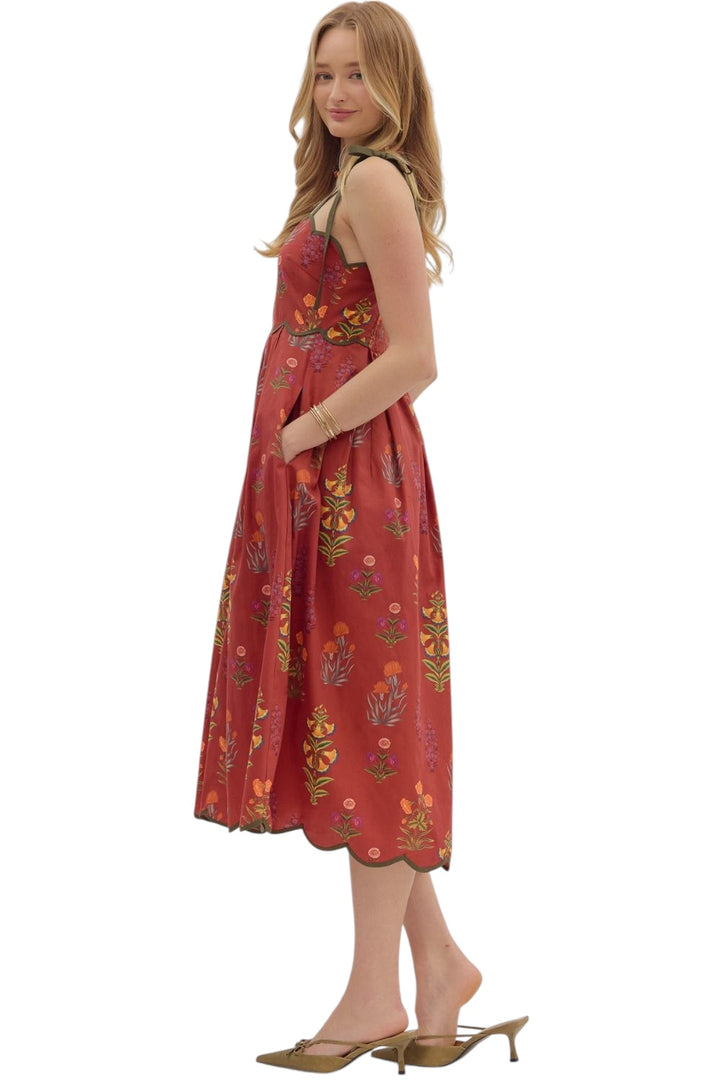 York Floral Midi Dress