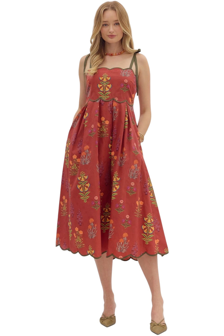 York Floral Midi Dress