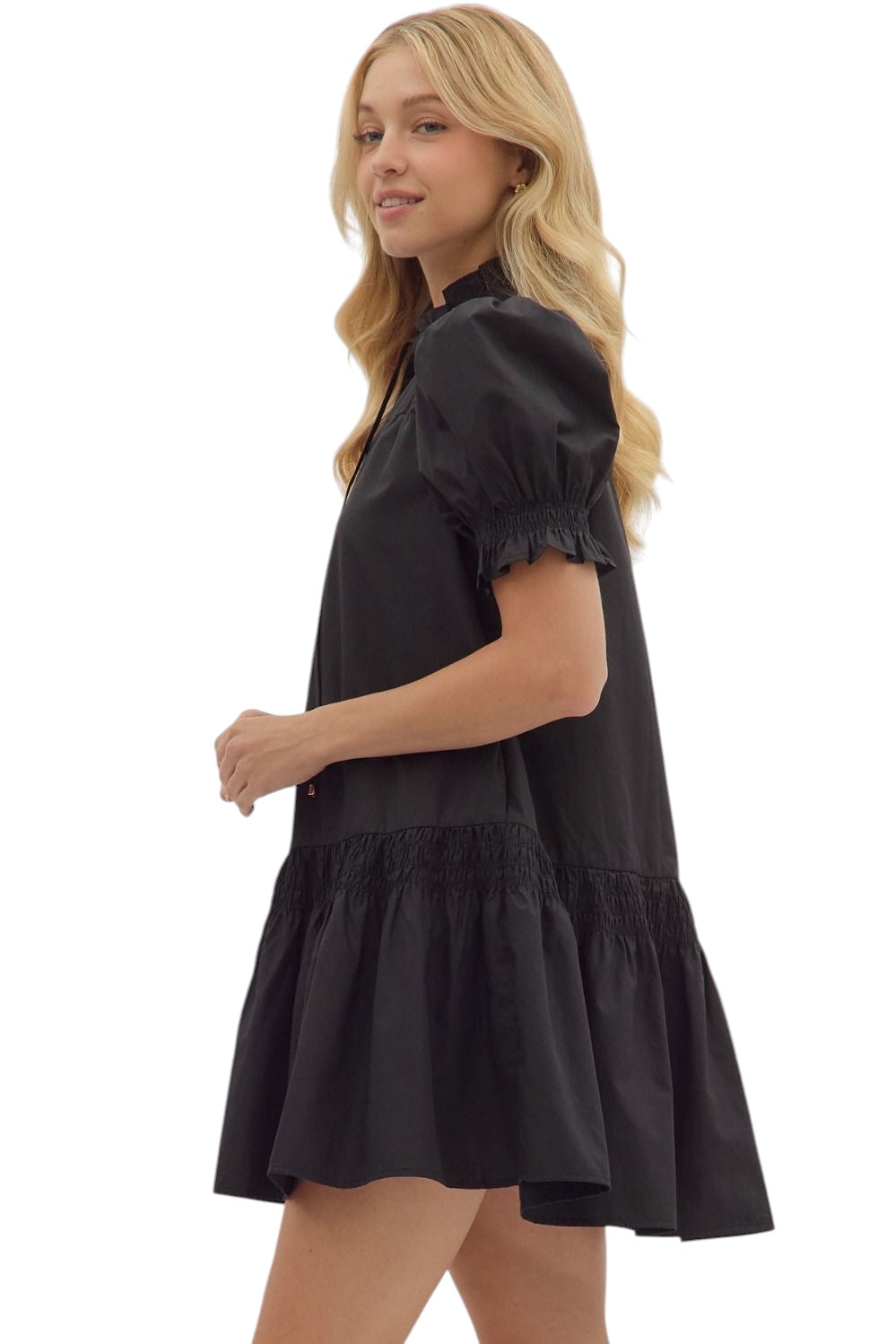 Gilmore Puff Sleeve Mini Dress