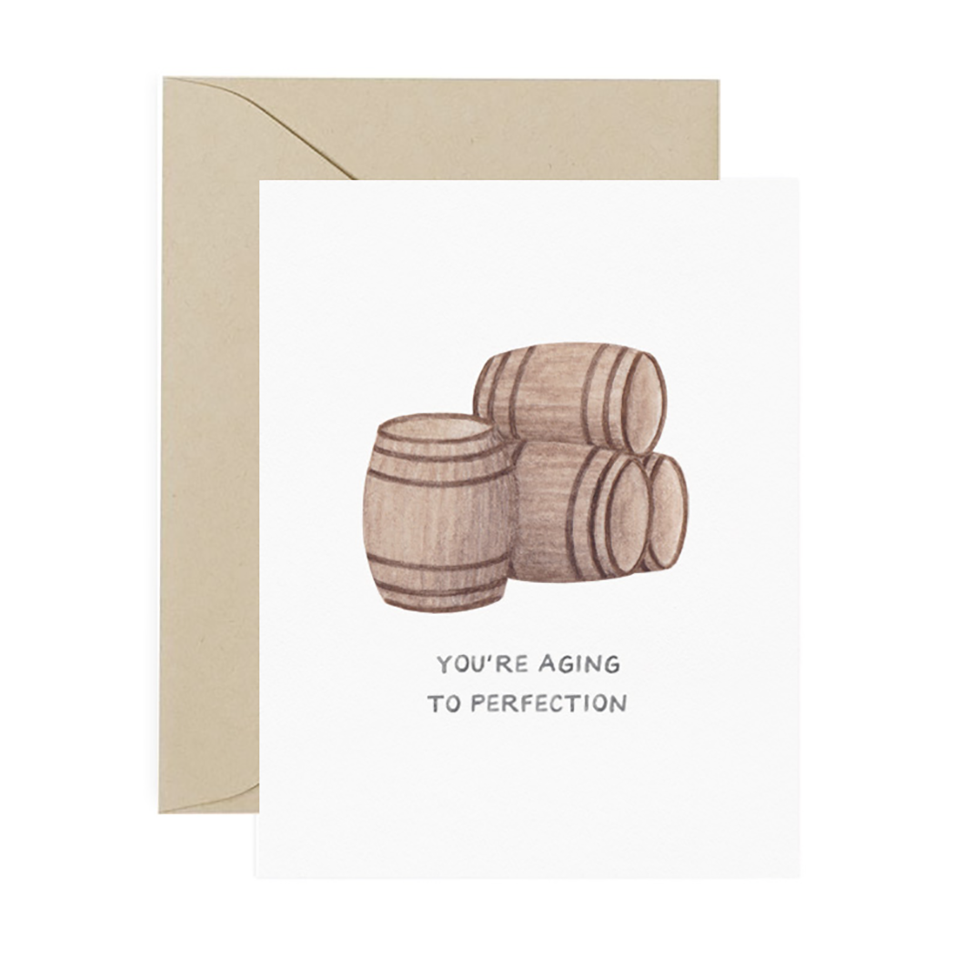 Aging to Perfection Birthday Card