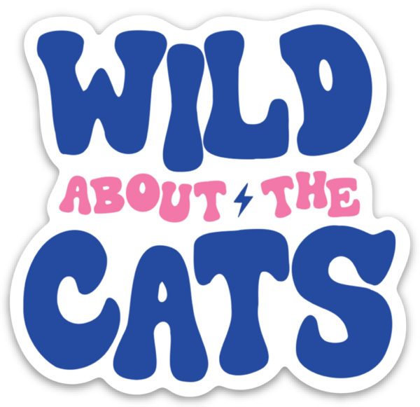 Wild About The Cats Sticker