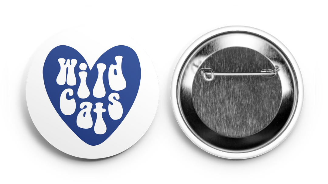 Wildcats Love Game Day Button