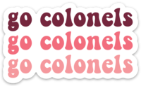 Go Colonels Sticker
