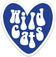 Wildcats Love Sticker
