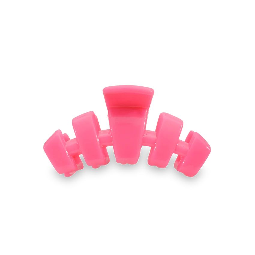 Hot Pink Tiny Teleties Hair Clip