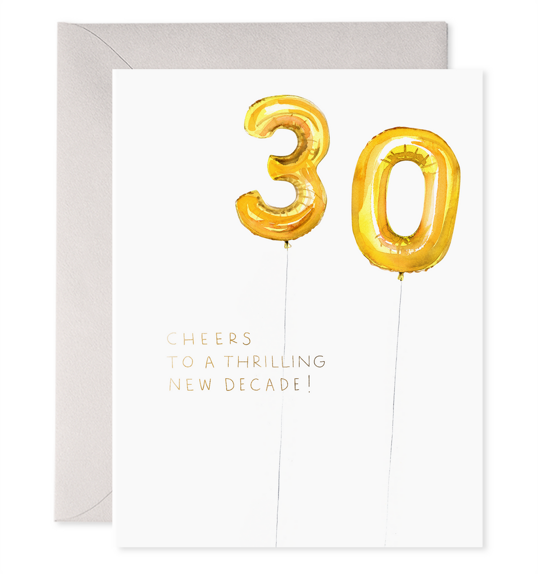 Helium 30 Birthday Card