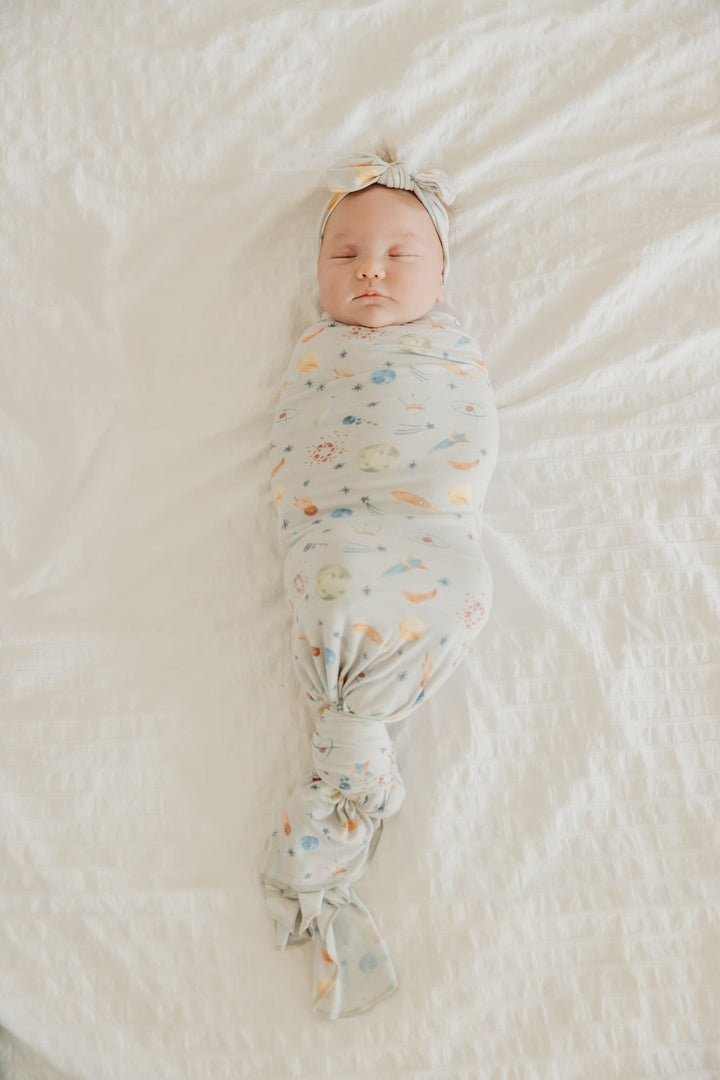 Cosmos Knit Swaddle Blanket