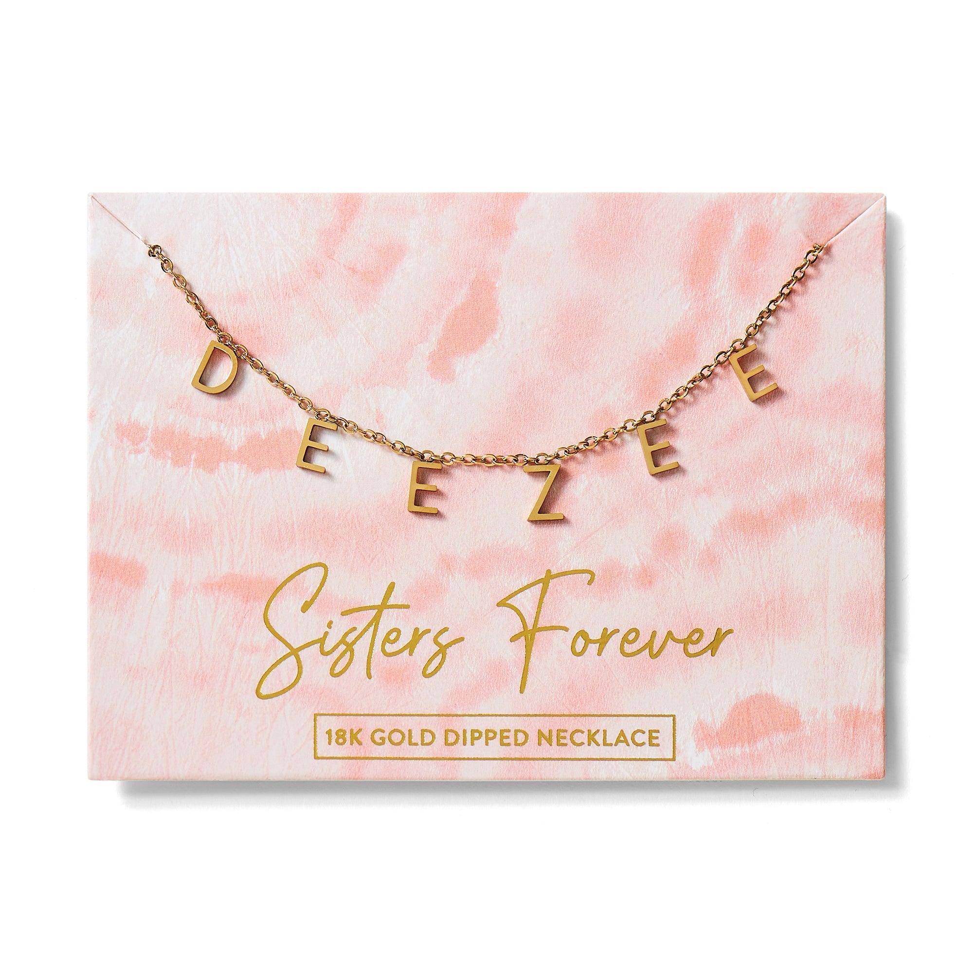 Gift For Sister - Sisters Forever - Interlocked Hearts Necklace With M –  Sleeko Store