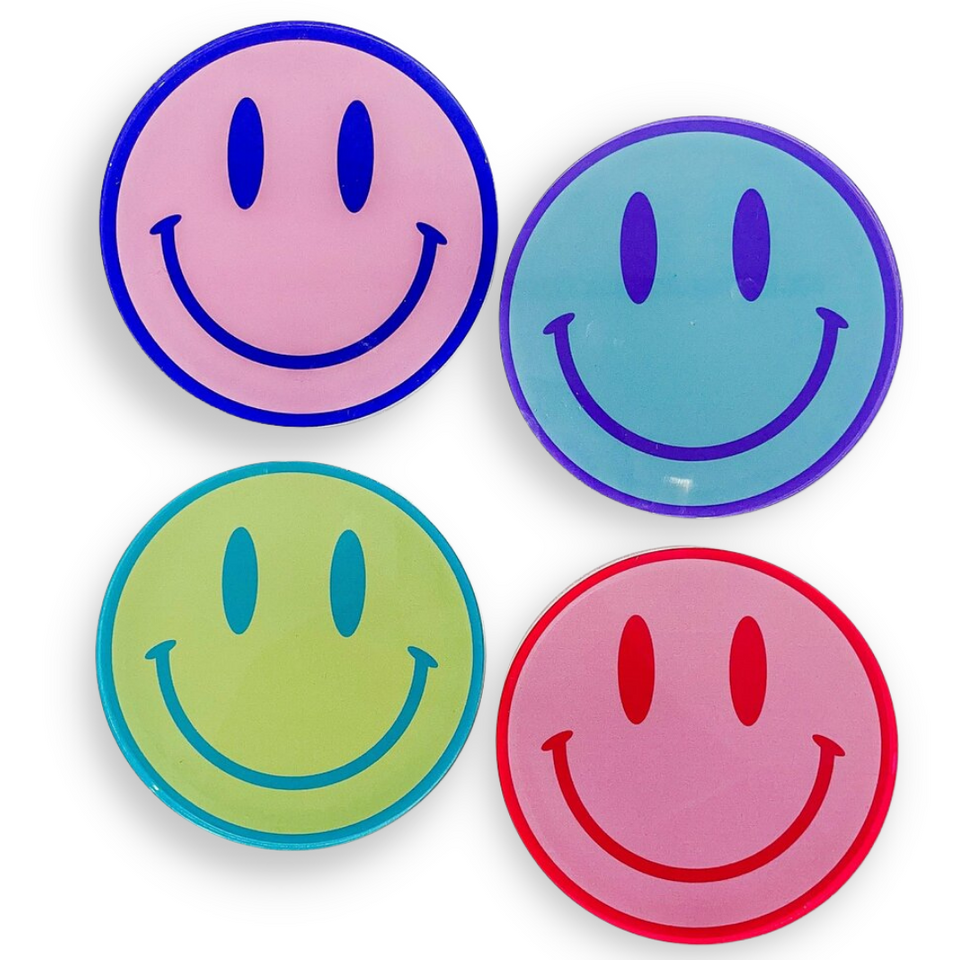 Set of 4 All Smiles Coasters