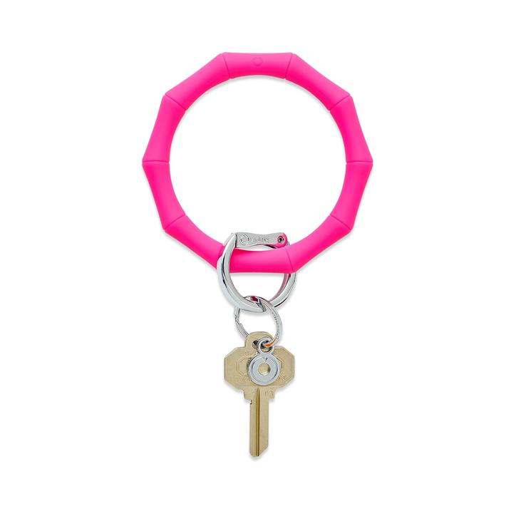 Tickled Pink Bamboo Oventure Key Ring
