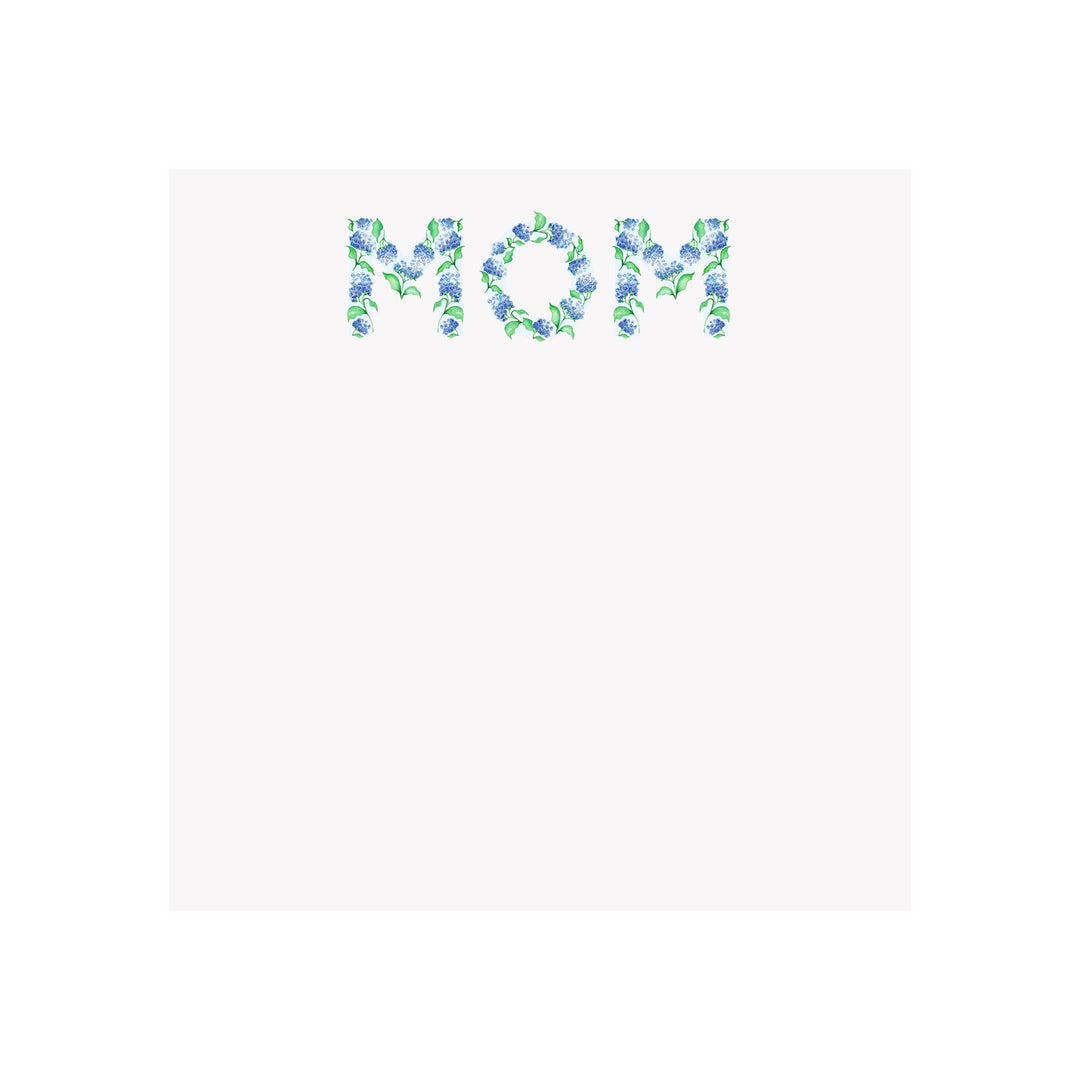 Mom Hydrangea Notepad