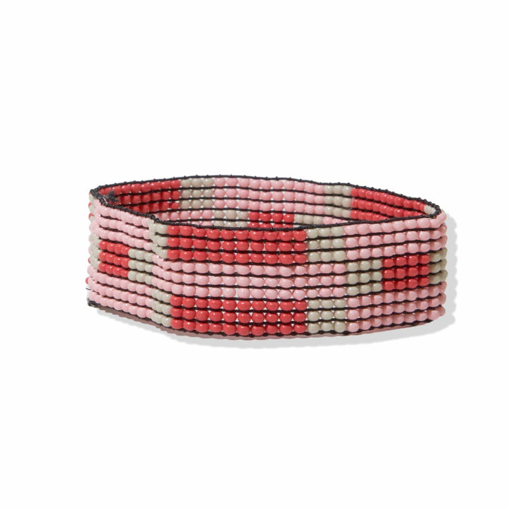 Lane Check Stripe Beaded Bracelet