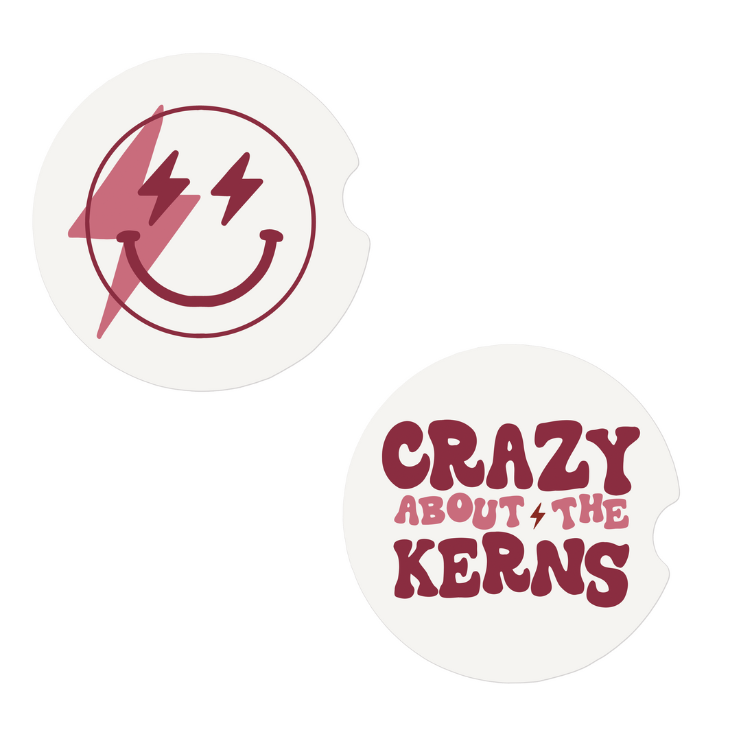 Crazy About The Kerns Car Coasters