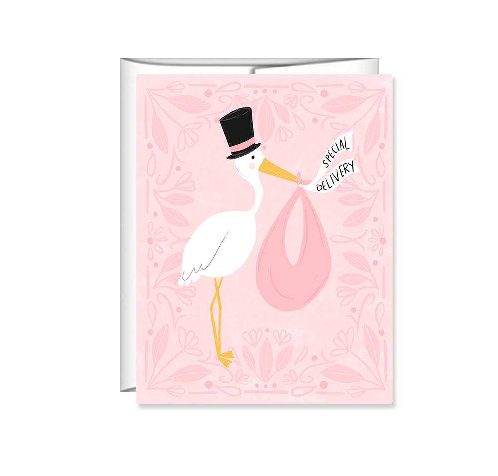 Special Delivery Baby Girl Card