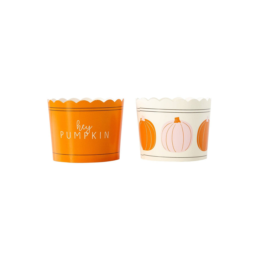 Pink & Orange Pumpkin Food Cups