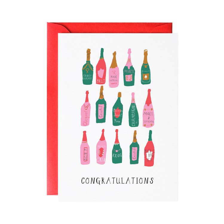 Pop The Bubbly Congrats Greeting Card