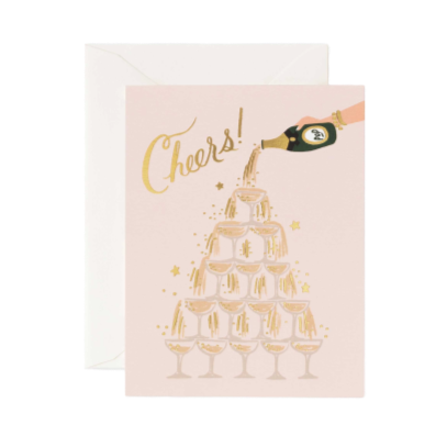 Champagne Tower Card