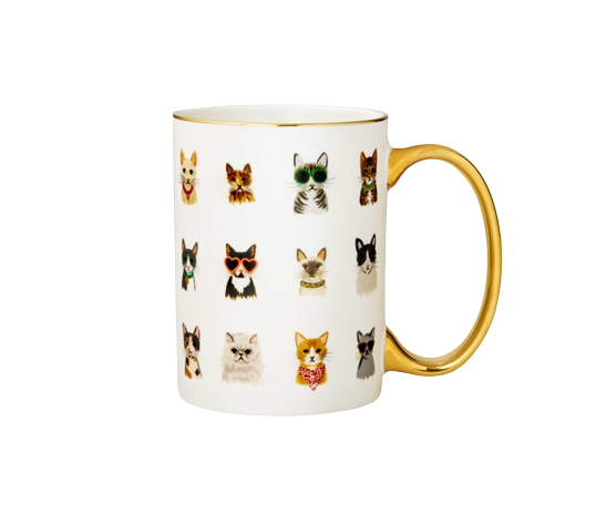 Cool Cats Porcelain Mug