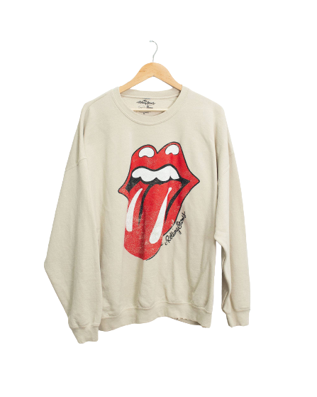 Rolling Stones Thrifted Crew