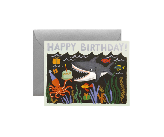 Shark Birthday Card