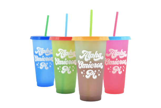 Set of 4 Color Changing Sorority Cups