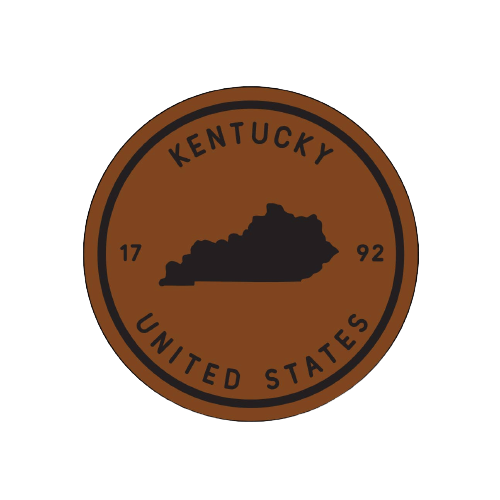 Kentucky Leather Coaster