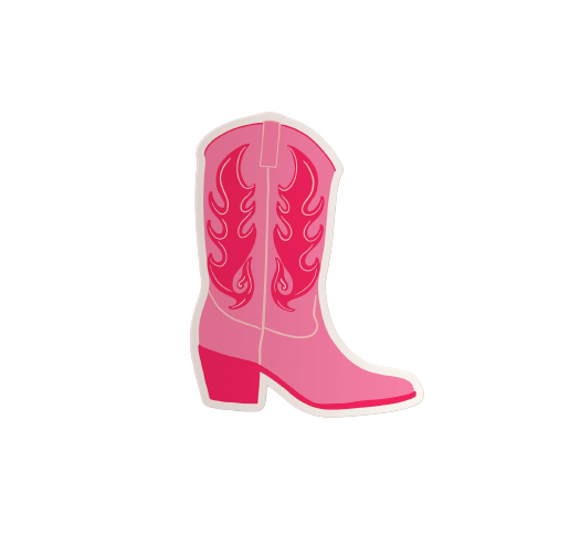 Cowgirl Boot Sticker