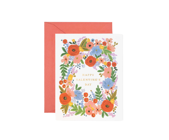 Happy Valentine's Day Floral Card